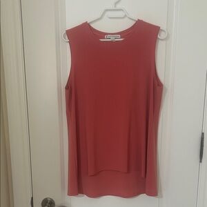 Elegant Sleeveless Coral Top